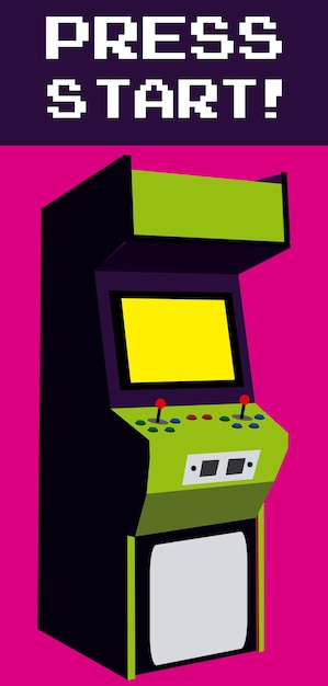 Press start to play arcade 