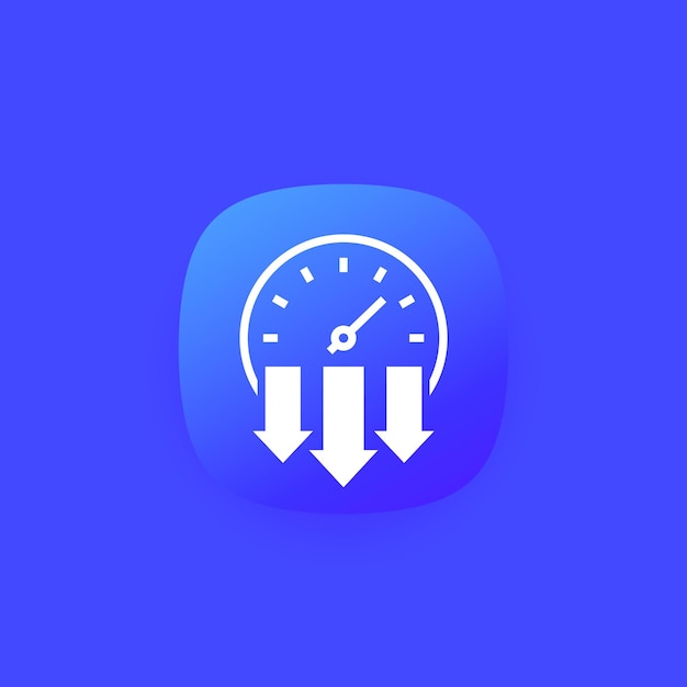 Pressure meter icon vector design