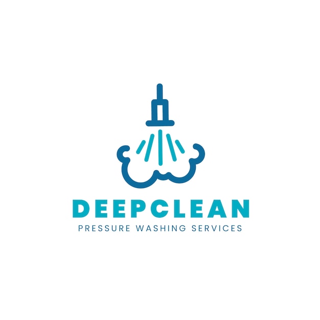 Pressure washing logo template