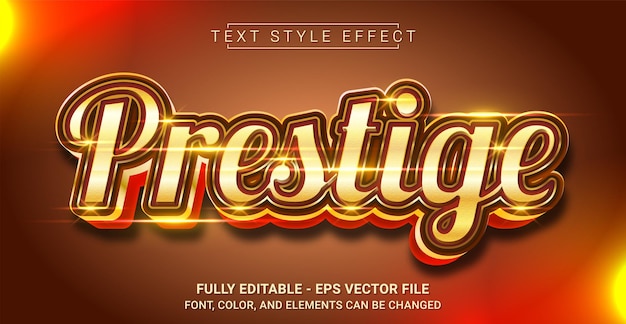 Prestige Text Style Effect Editable Graphic Text Template