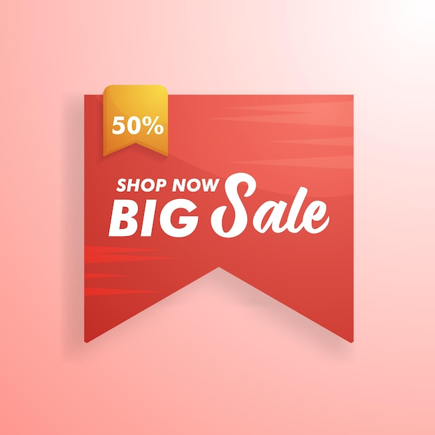 Price label banner promotion big sale shop now design vector