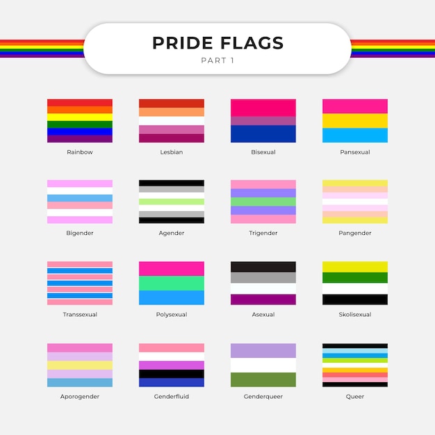 Pride flag free vector illustration