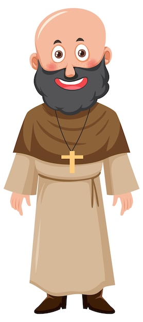 A priest cartoon character