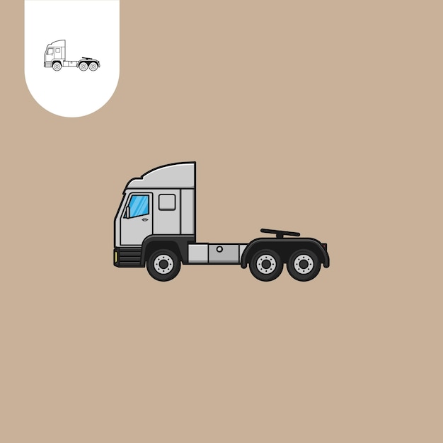 prime mover truck vector prime mover truck cartoon