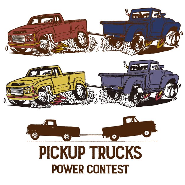 Vector print 24spfx807 trucks