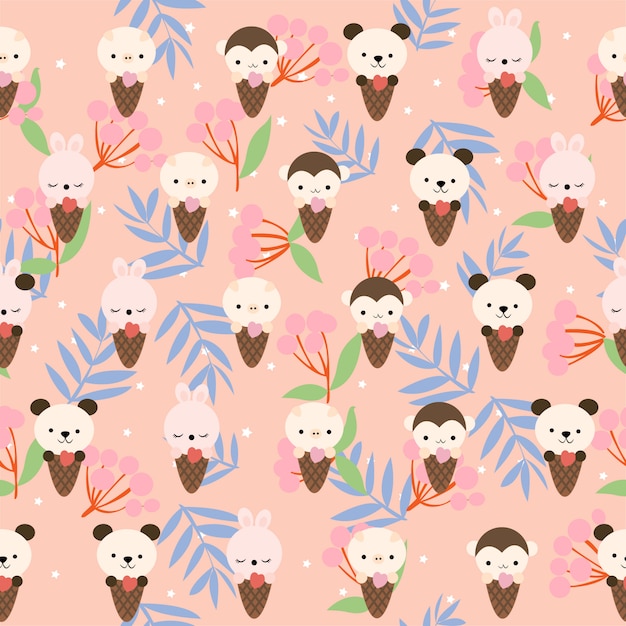 Print animal ice cream 