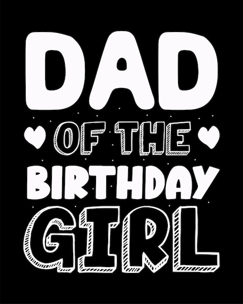 Print Birthday Girl graphic design for tshirt prints cards postcards