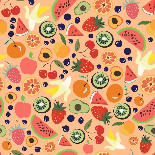 Print fruit pattern