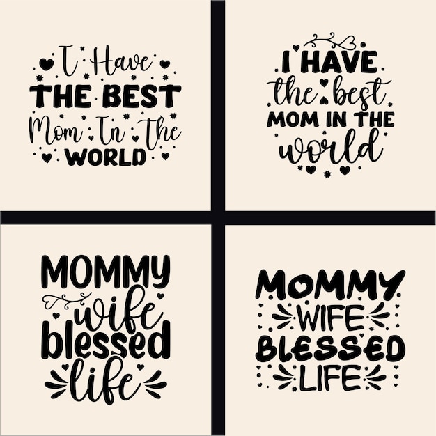 Print MOTHER'S DAY SVG T-SHIRT DESIGN BUNDLE