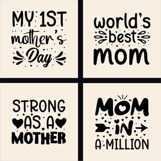 Print MOTHER'S DAY SVG T-SHIRT DESIGN BUNDLE