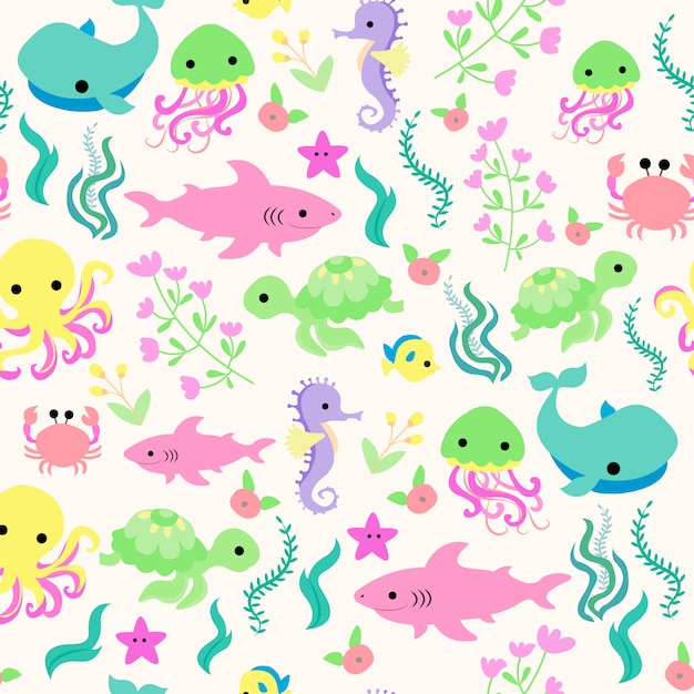 Print Sea pattern