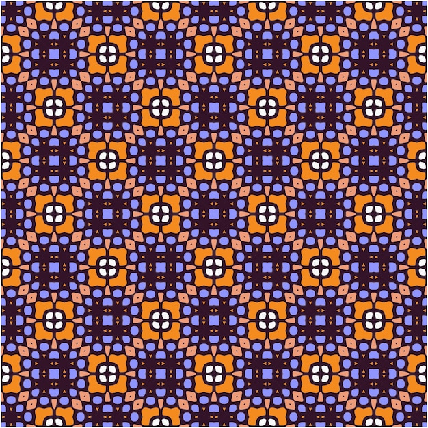 Print of seamless pattern decorative style