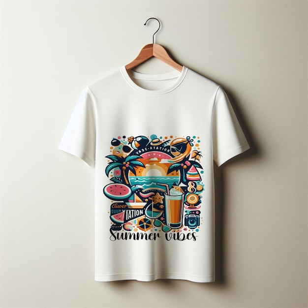 Print a shirt with the words summer sun on it summer vibes