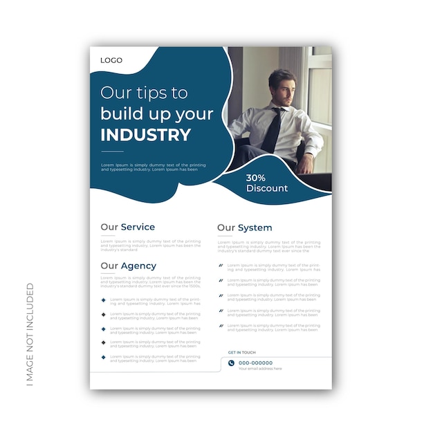 Print Vector business flyer template