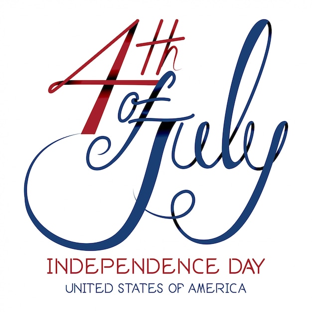 Print4th July Independence day Vector.