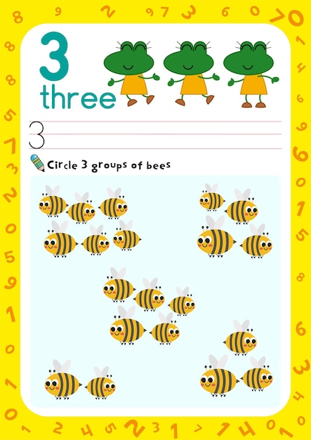 Printable number tracing worksheets for kids. Number tracking worksheet. number writing worksheet