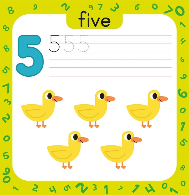 Printable number tracing worksheets for kids. Number tracking worksheet. number writing worksheet