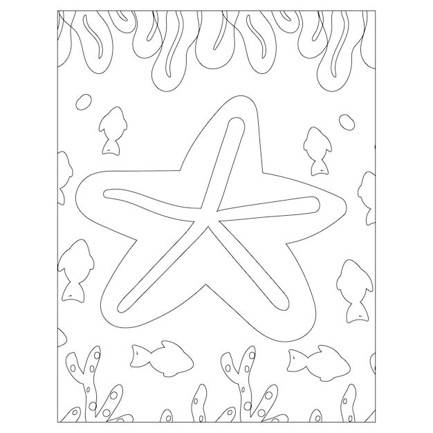 Printable ocean animals coloring pages for kids