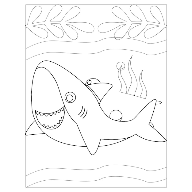 Printable ocean animals coloring pages for kids