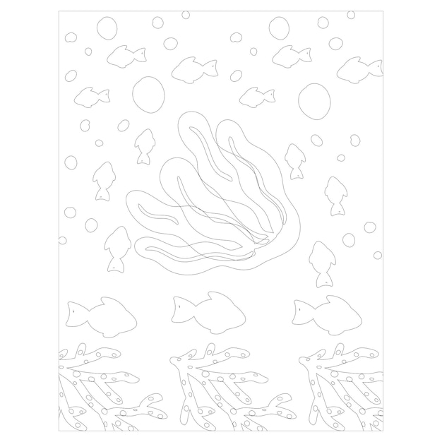 Printable ocean animals coloring pages for kids