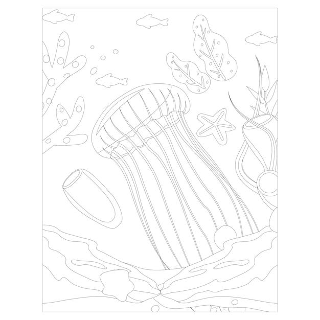 Printable ocean animals coloring pages for kids