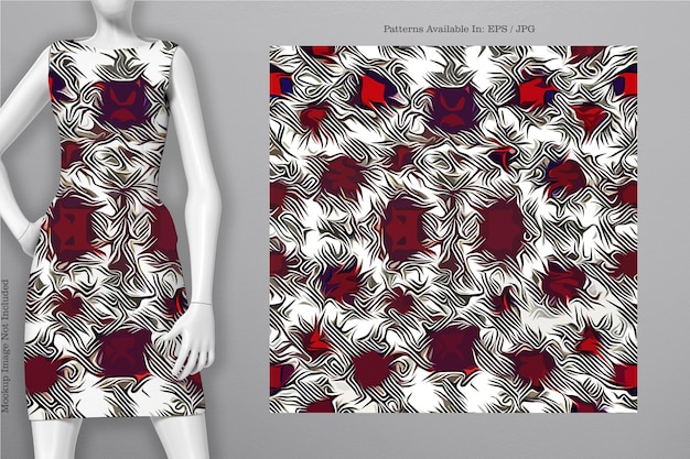 Printable vector cover pattern Dress Tshirt Phone Notebook Paper Textile and wallpaper texture