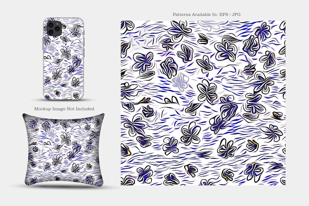 Printable vector cover pattern Phone Paper Textile and wallpaper illustration texture