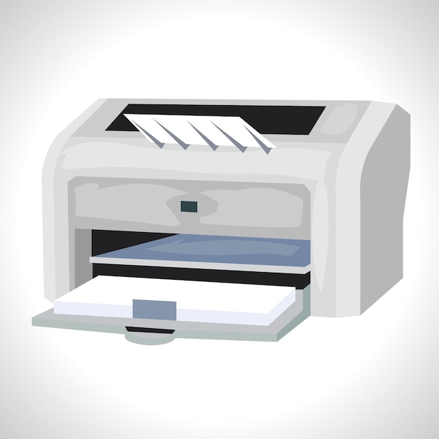 Printer isolated vector illustration