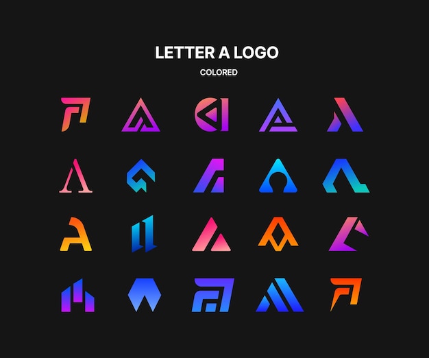 PrintLogo Letter A Colored