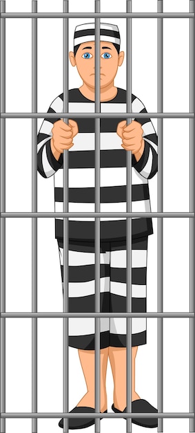 prisoner being locked in the prison