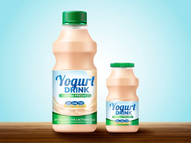 Probiotic or yogurt drink package