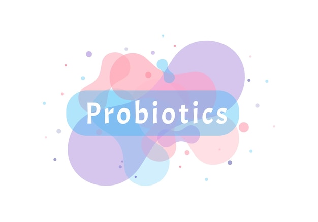 Probiotics bacteria logo Simple flat style modern logotype graphic design, Prebiotic Lactobacillus 