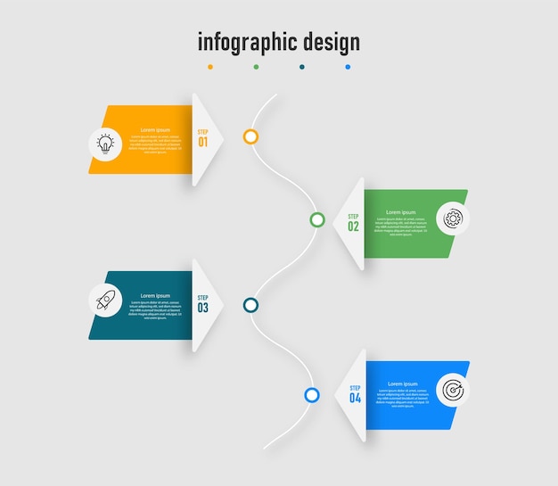 Process infographic template