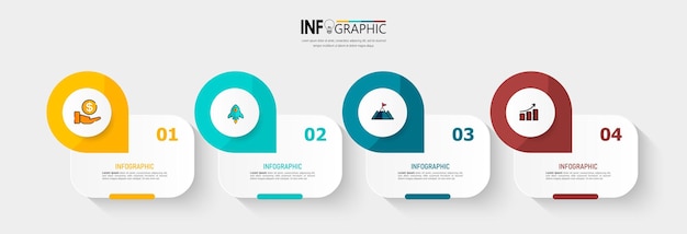 Process steps infographic design