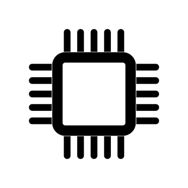 Processor chip icon