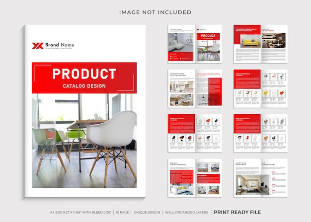 Product catalogue design template