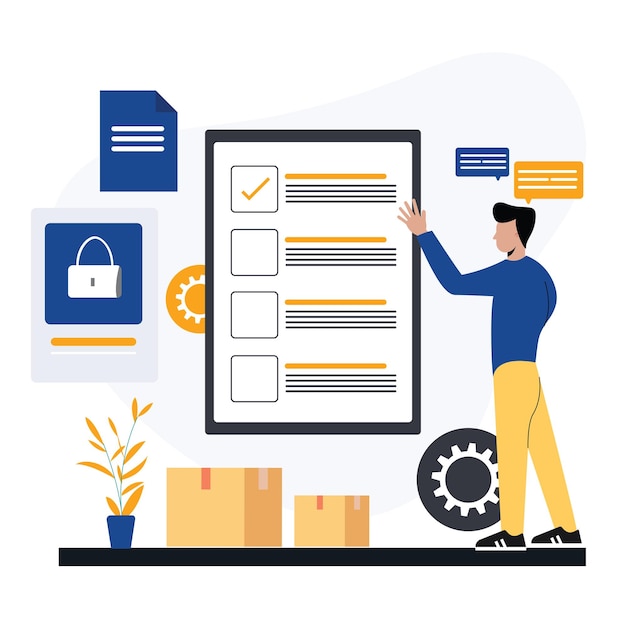 Product Checklist Illustration