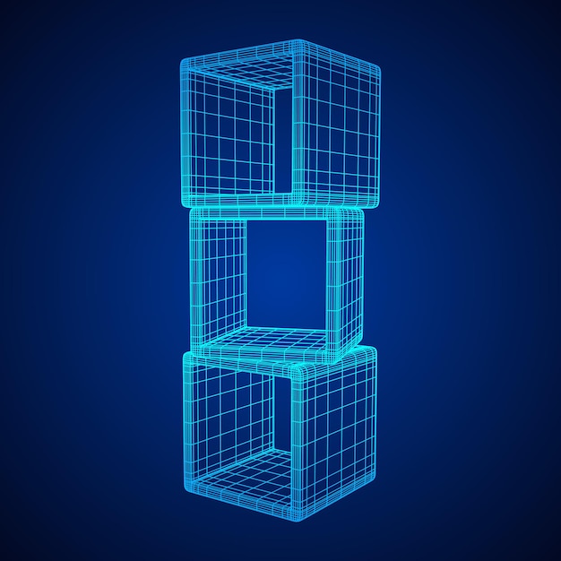 Product display boxes 3D