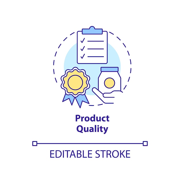 Product quality concept icon