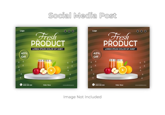 Product social media post design product template