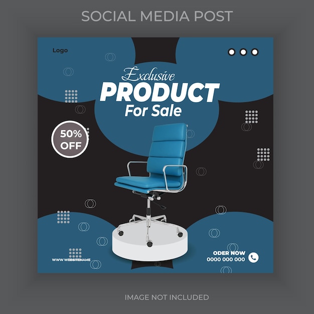 Product social media post design template