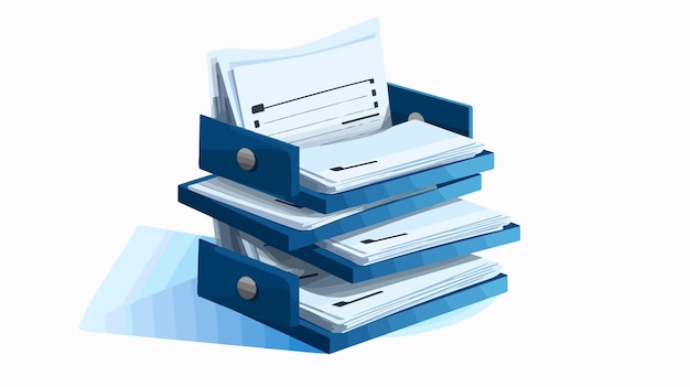 Vector professional 3d document vector file for effective document management