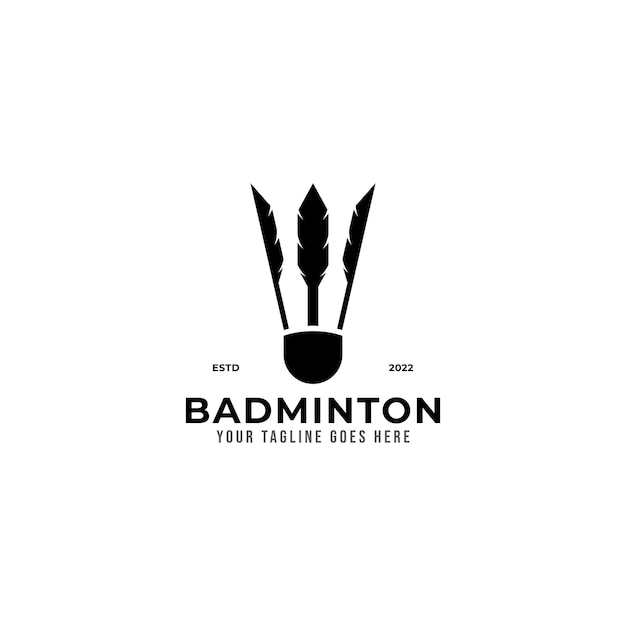 Professional Badminton Sports Team Championship Logo.