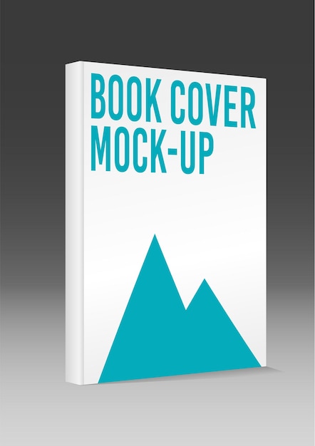 Vector professional business book cover mockup