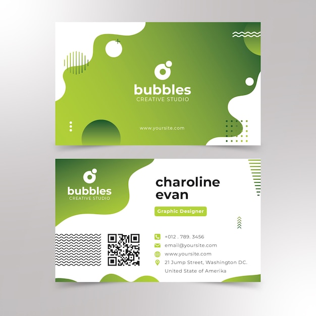 professional business card design premium vector