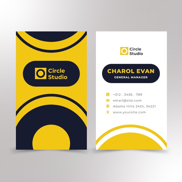 professional business card design premium vector