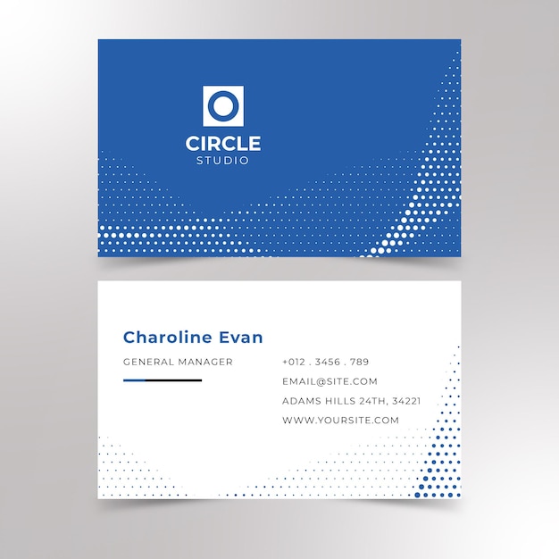 professional business card design premium vector