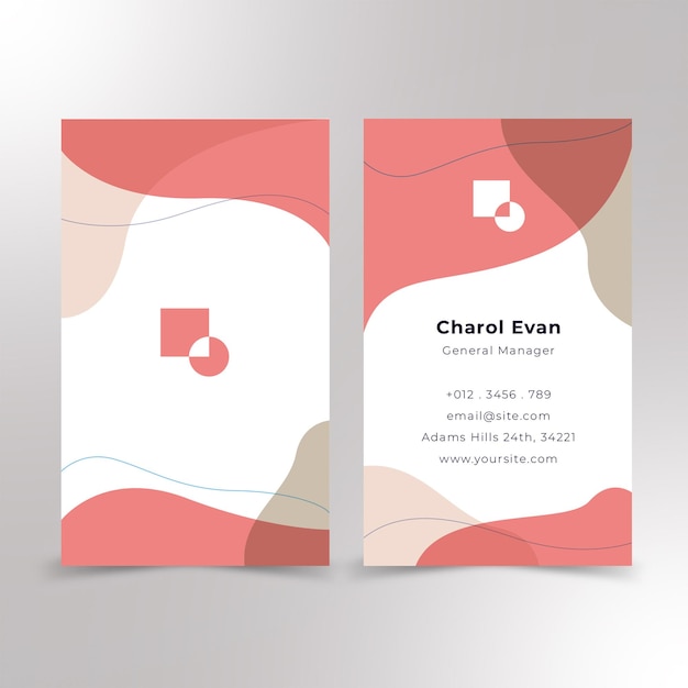 professional business card design premium vector