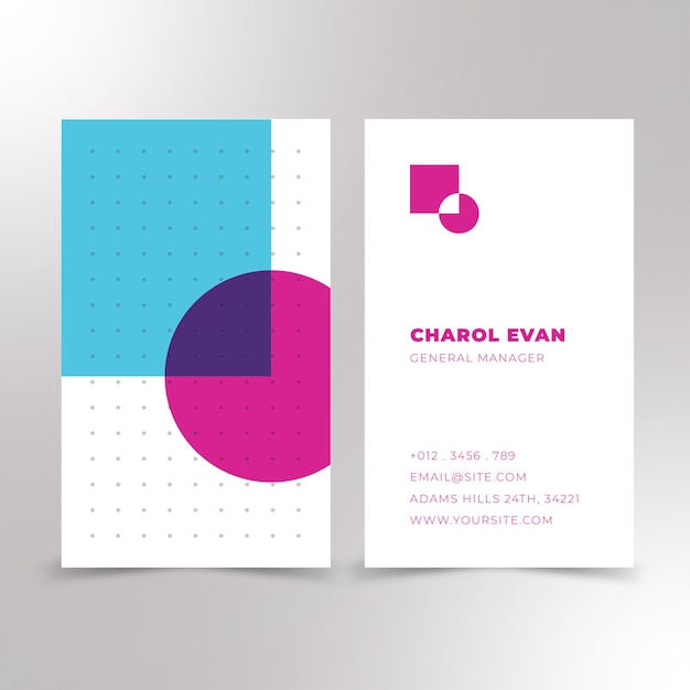 professional business card design premium vector