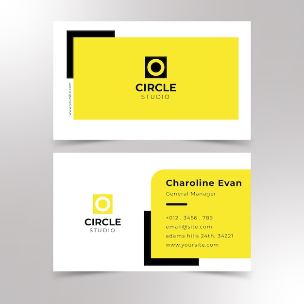 professional business card design premium vector